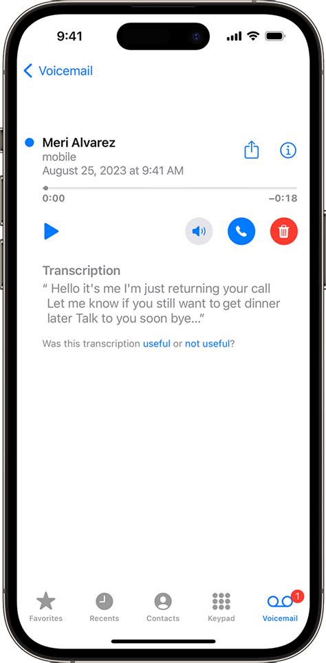 Voicemail for mobile .